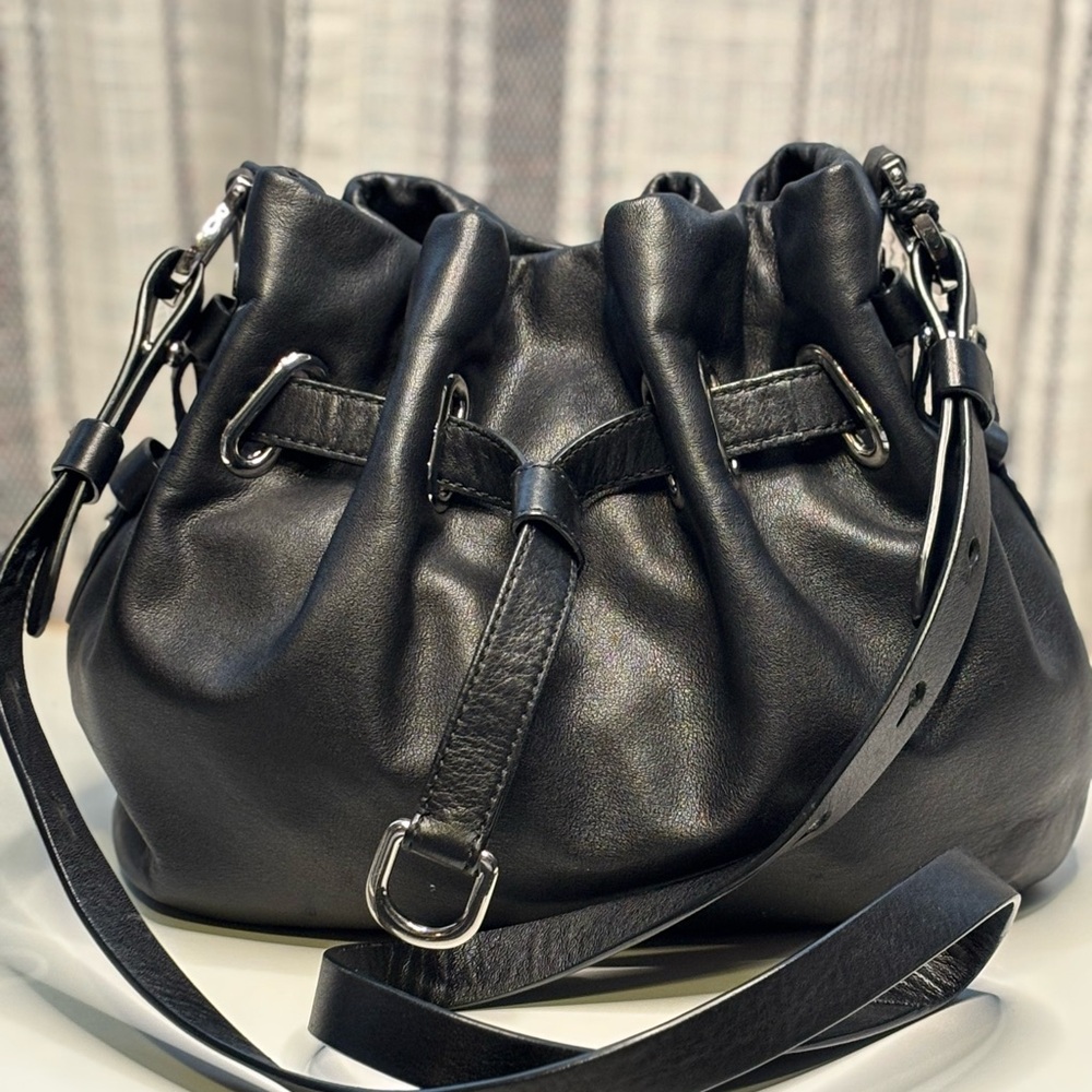 Cole Haan Supple Black Leather Crossbody Bag